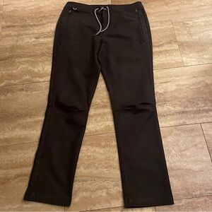 Roark Men's Revival Travel Outdoor Hiking Pants Size 32 Tie/ Zip Front Black